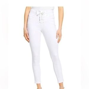 Good American Jeans Lace up good waist CROP 2/26